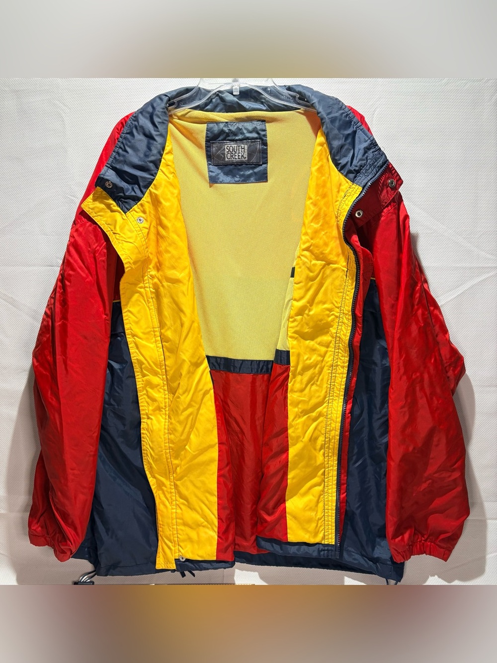 Men's Colorblock Windbreaker - Red, Yellow, Blue